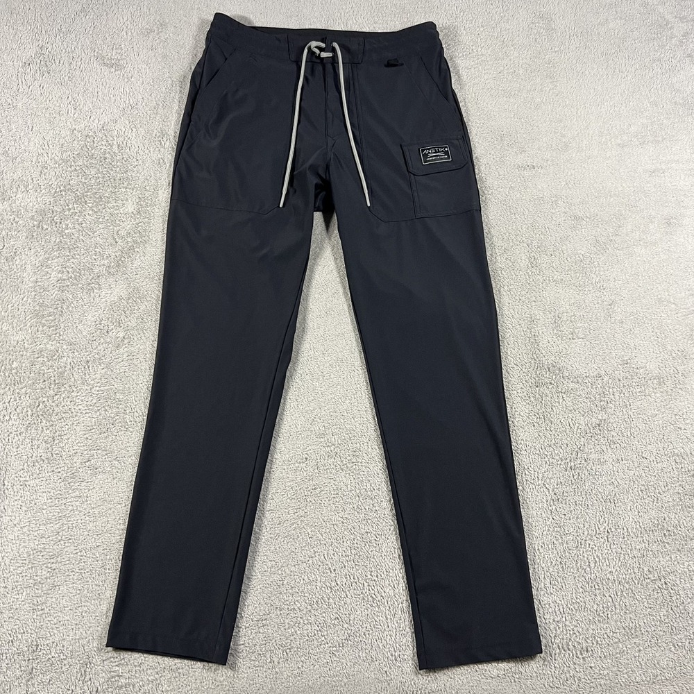 Anetik Pants Mens 28 Black Roam Tech Utility Jogger Stretch Lightweight Outdoor